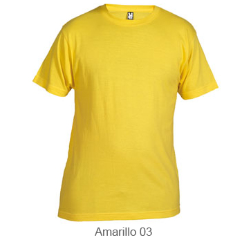 Camiseta manga corta hombre ref. 9119 color amarillo