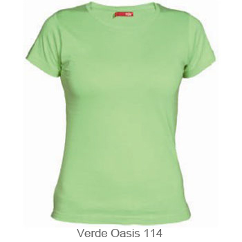 Camiseta manga corta mujer ref. 6627 color verde
