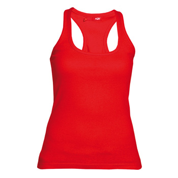 Camiseta tirantes atleta mujer ref. 6517 color rojo