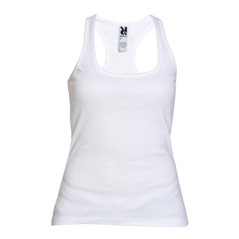 Camiseta tirantes atleta mujer ref. 6517 color blanco