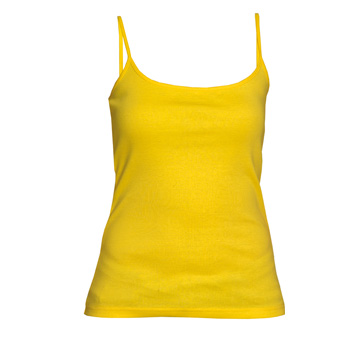 Camiseta tirantes online amarilla mujer