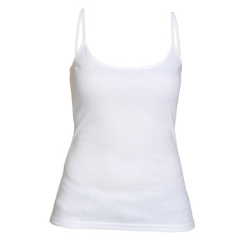 Camiseta tirantes bailarina mujer ref. 6519 color blanco